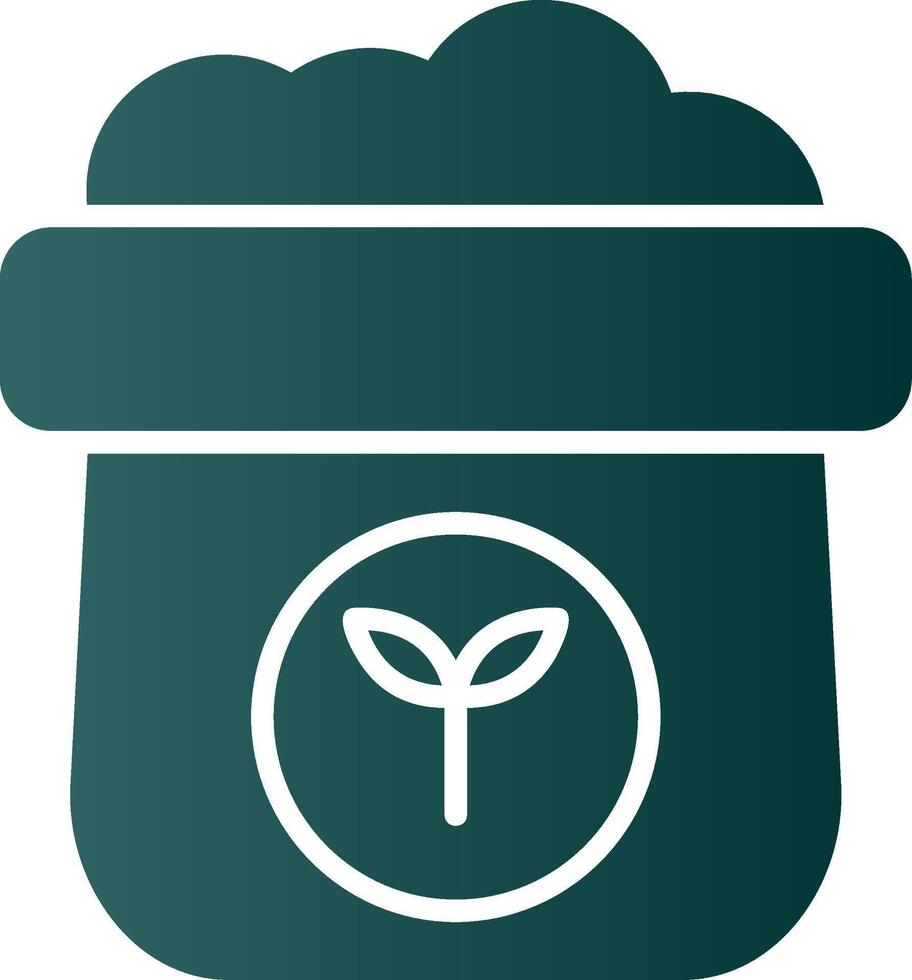 Fertilizer Glyph Gradient Icon vector