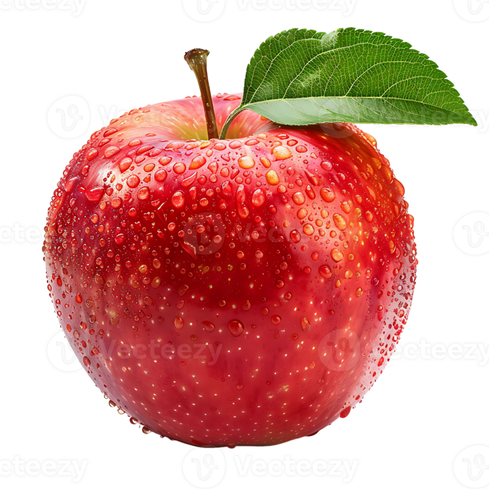 Red Apple on transparent Background png
