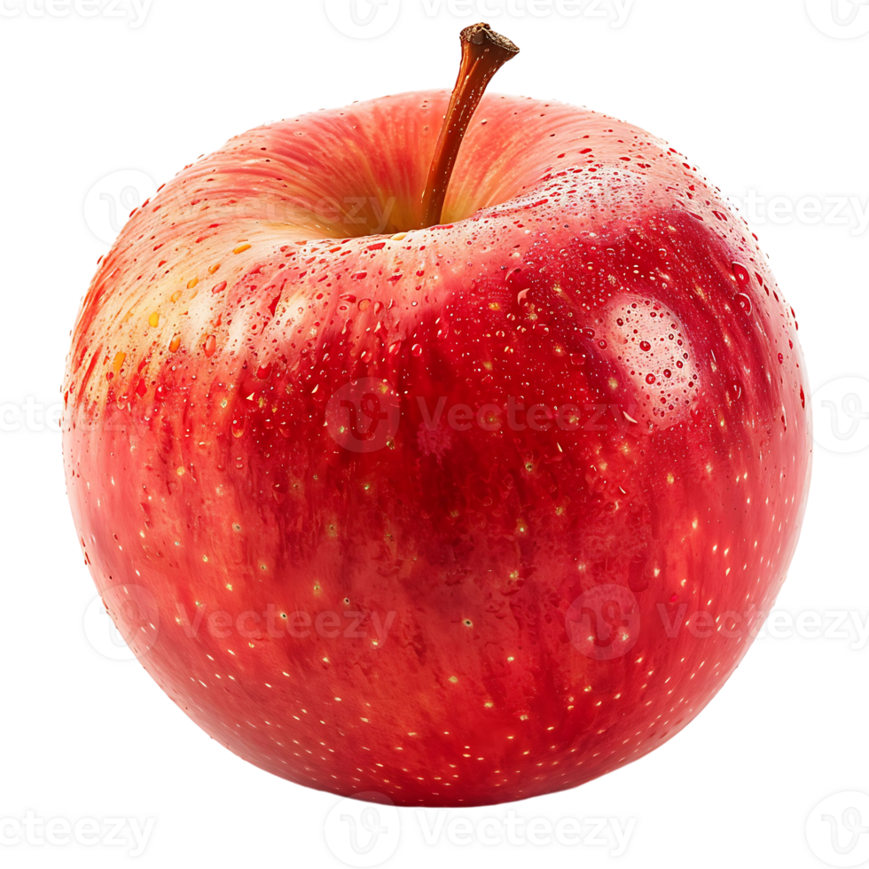 Red Apple on transparent Background png