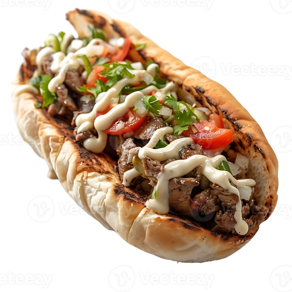 Halifax donair on isolated transparent background png