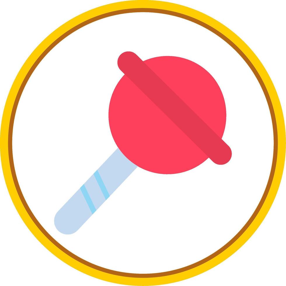 Lollipop Flat Circle Icon vector