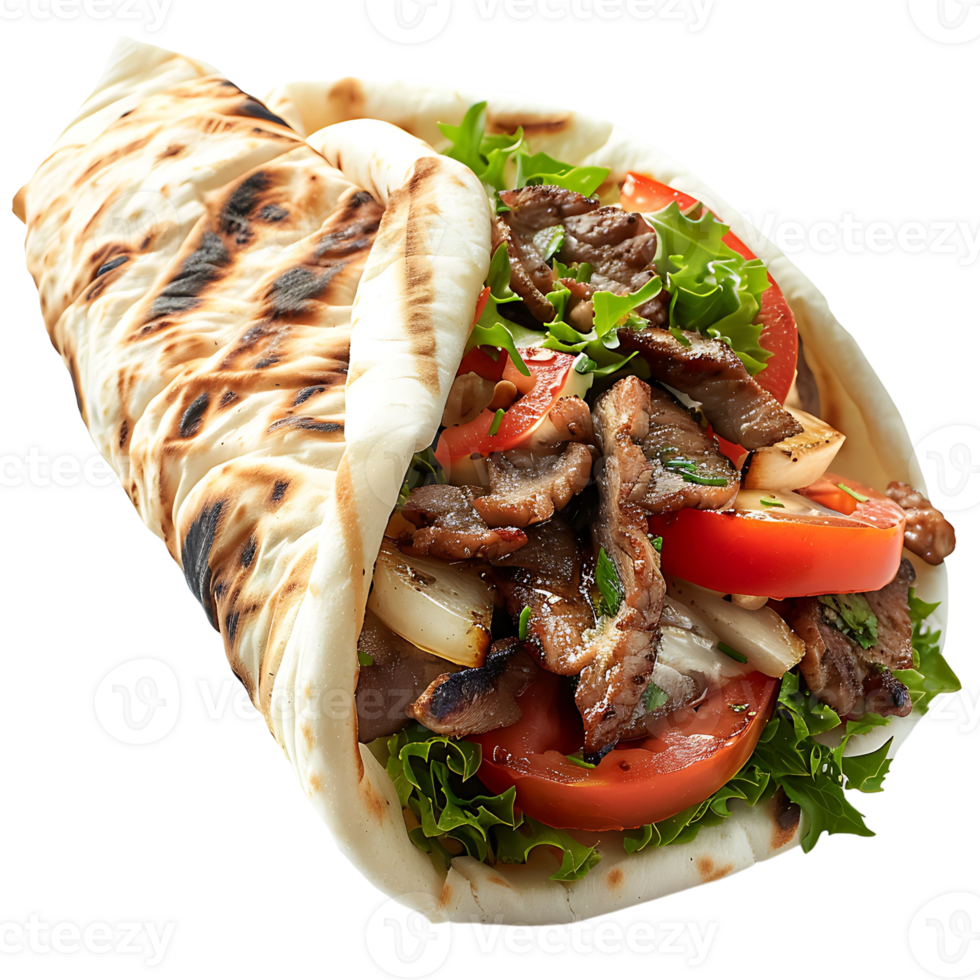 Halifax donair on isolated transparent background png