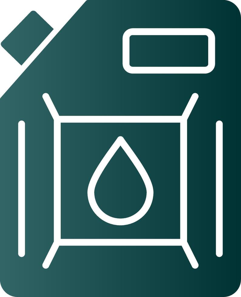 Biodiesel Engine Glyph Gradient Icon vector