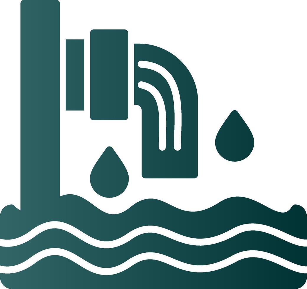 Sewer Glyph Gradient Icon vector