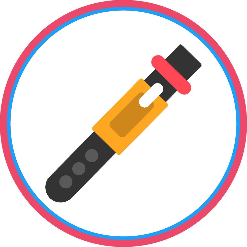 Belt Flat Circle Icon vector