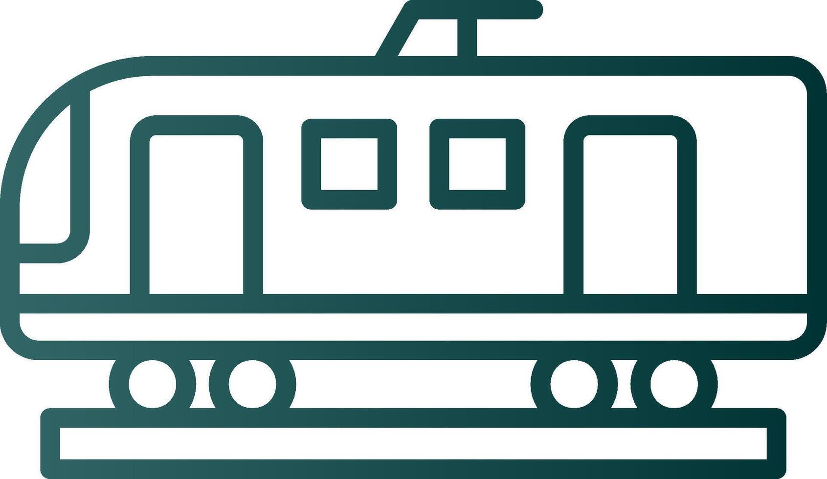 High Speed Train Line Gradient Icon vector