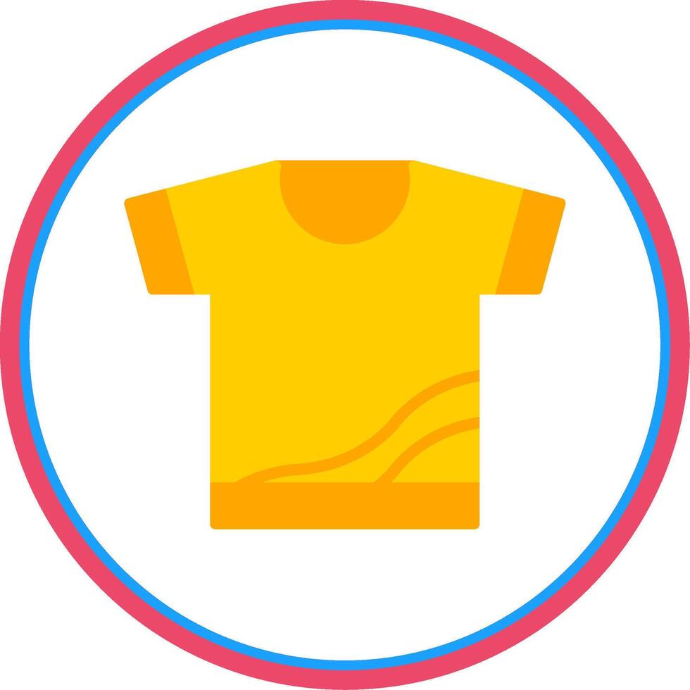 Shirt Flat Circle Icon vector