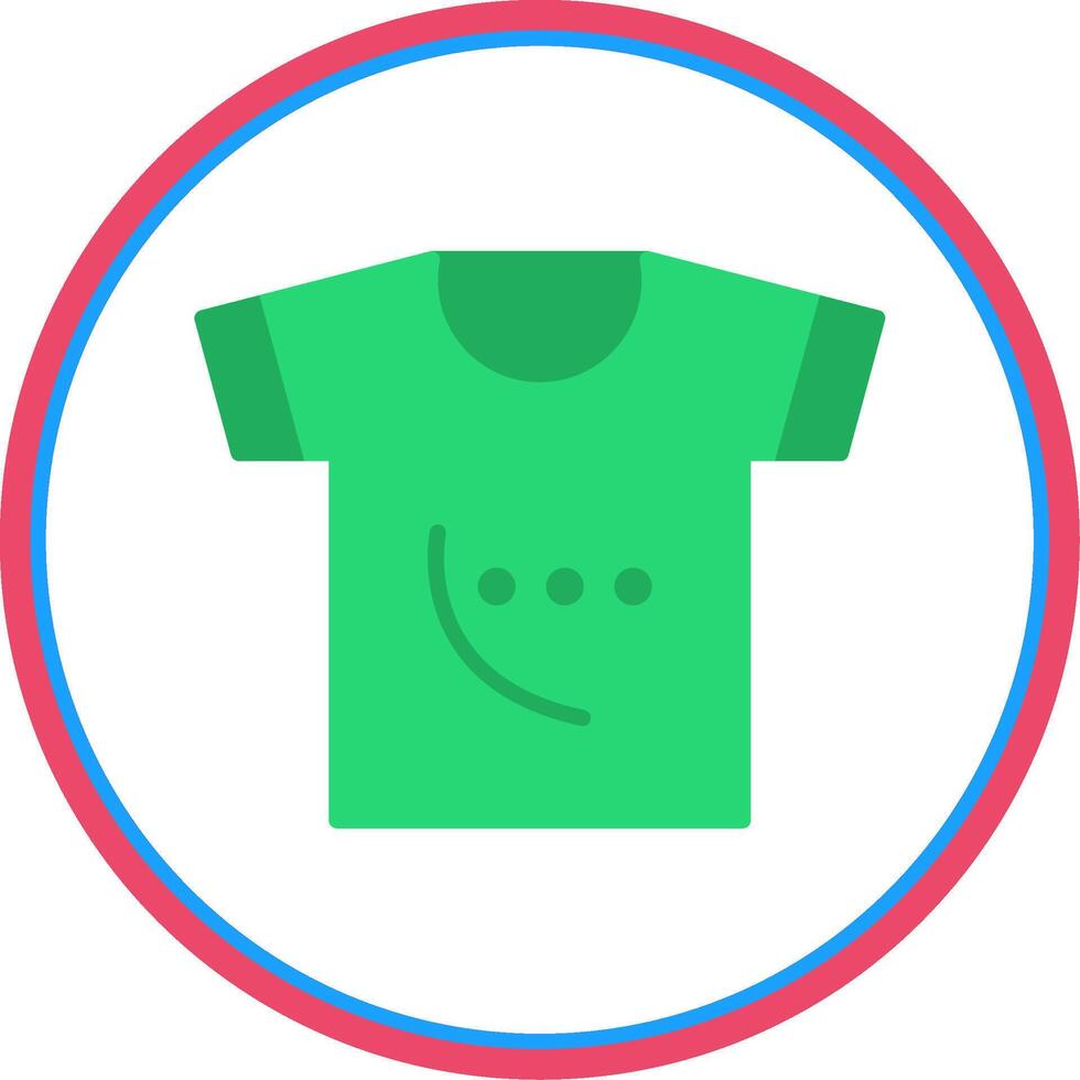 Shirt Flat Circle Icon vector