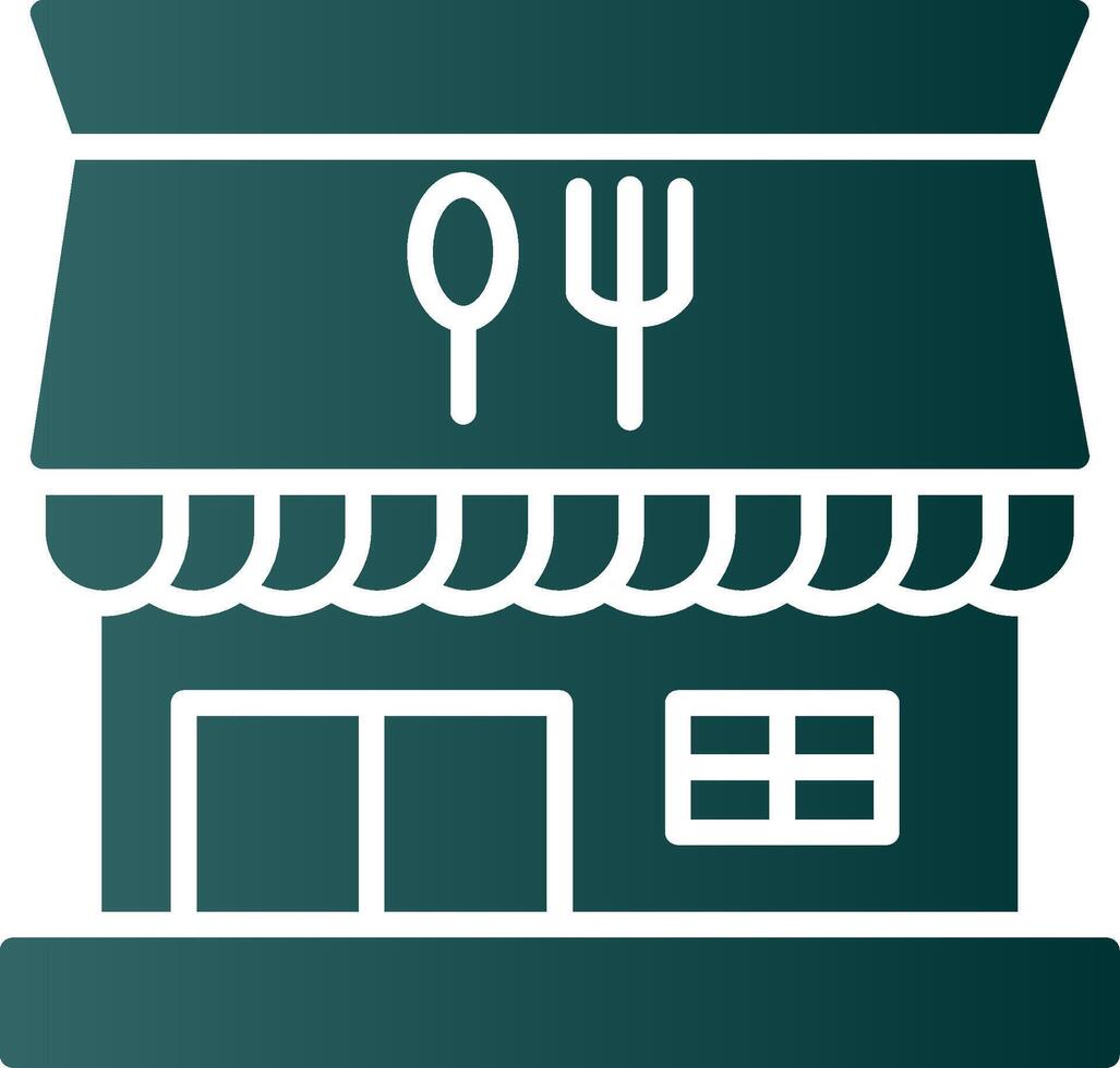 Restaurant Glyph Gradient Icon vector