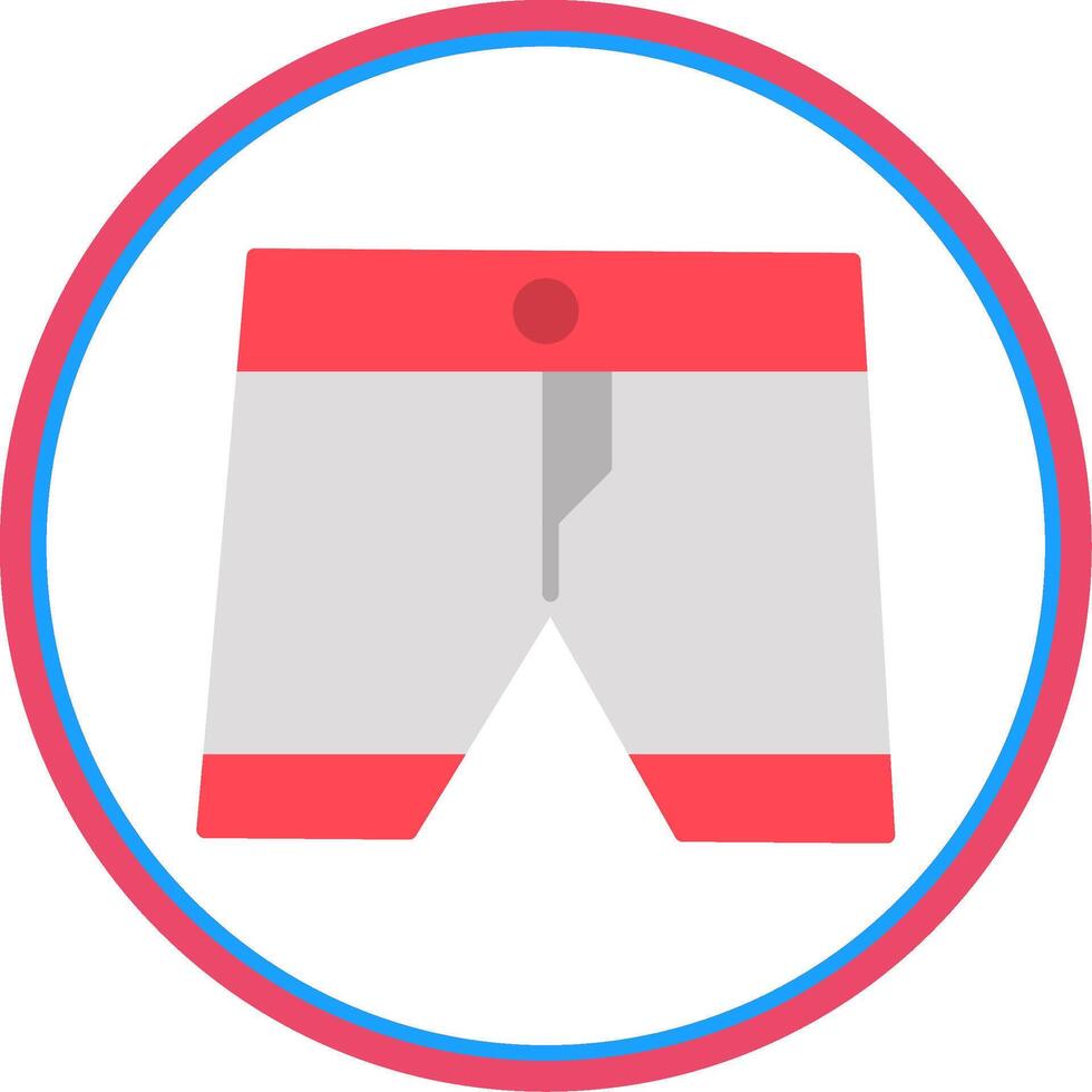 Boxer Flat Circle Icon vector