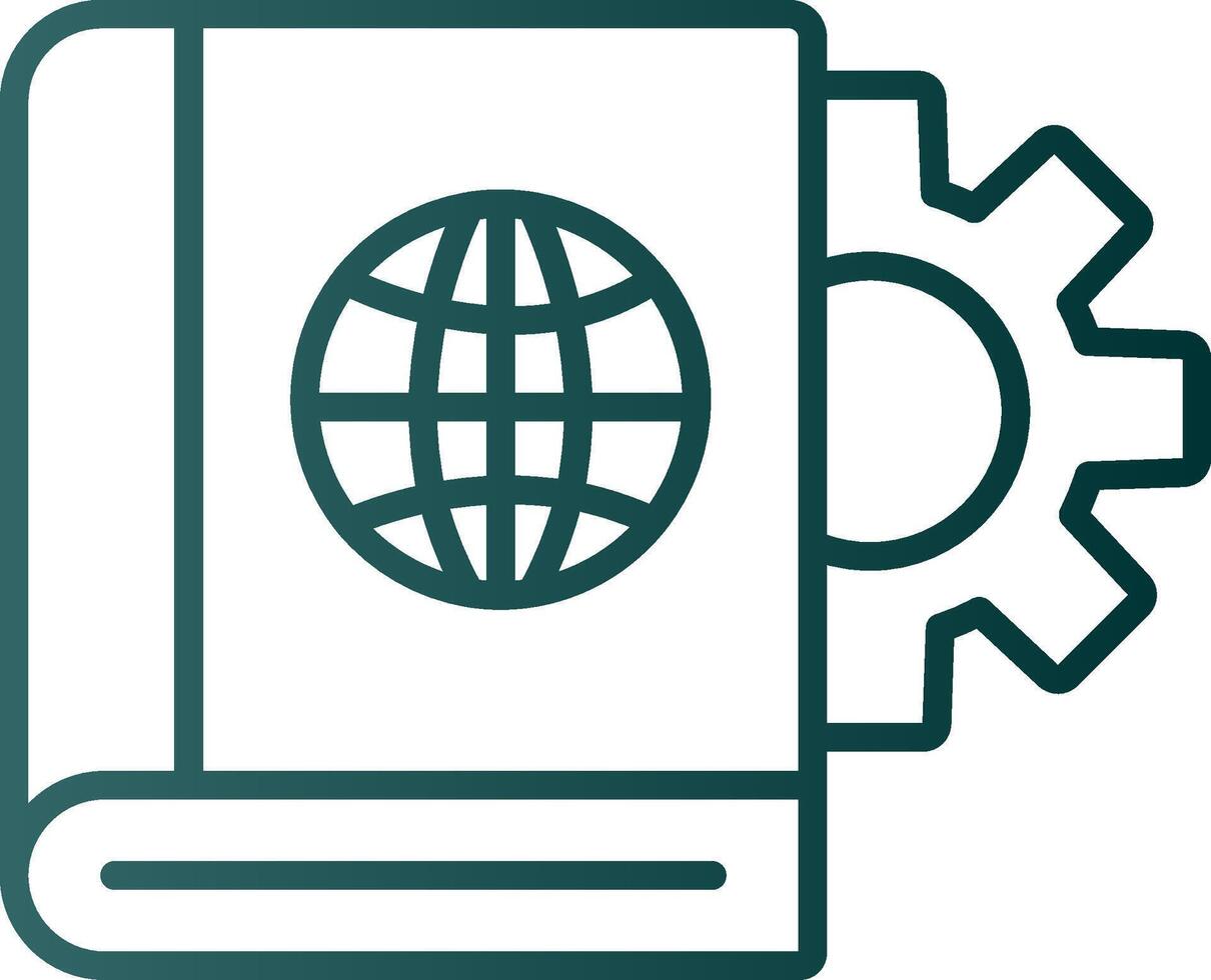 Educational Technology Line Gradient Icon vector