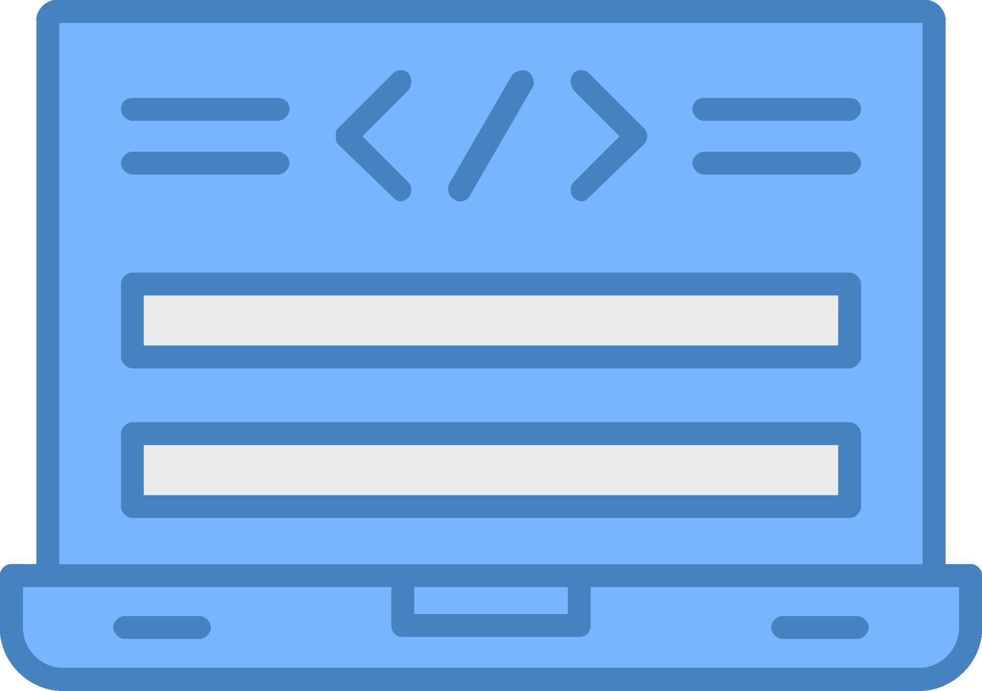 Html Code Line Filled Blue Icon 43578980 Vector Art at Vecteezy