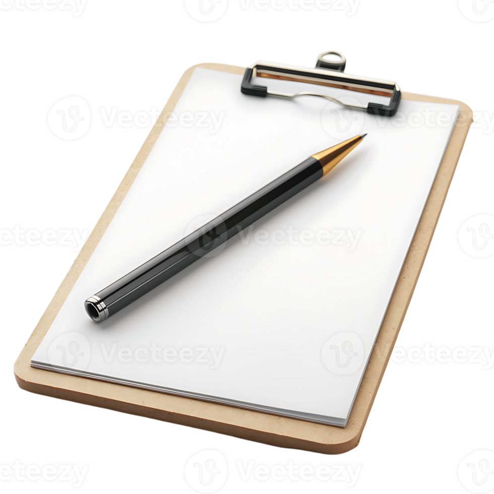 Clipboard on isolated transparent background png