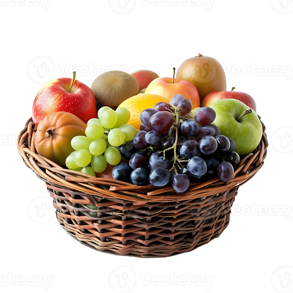 Fruit Basket on transparent Background png