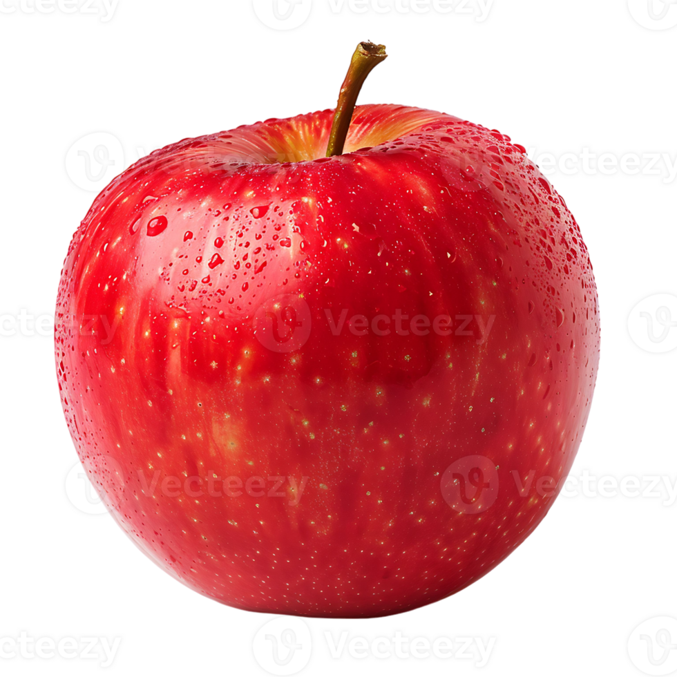Red Apple on transparent Background png