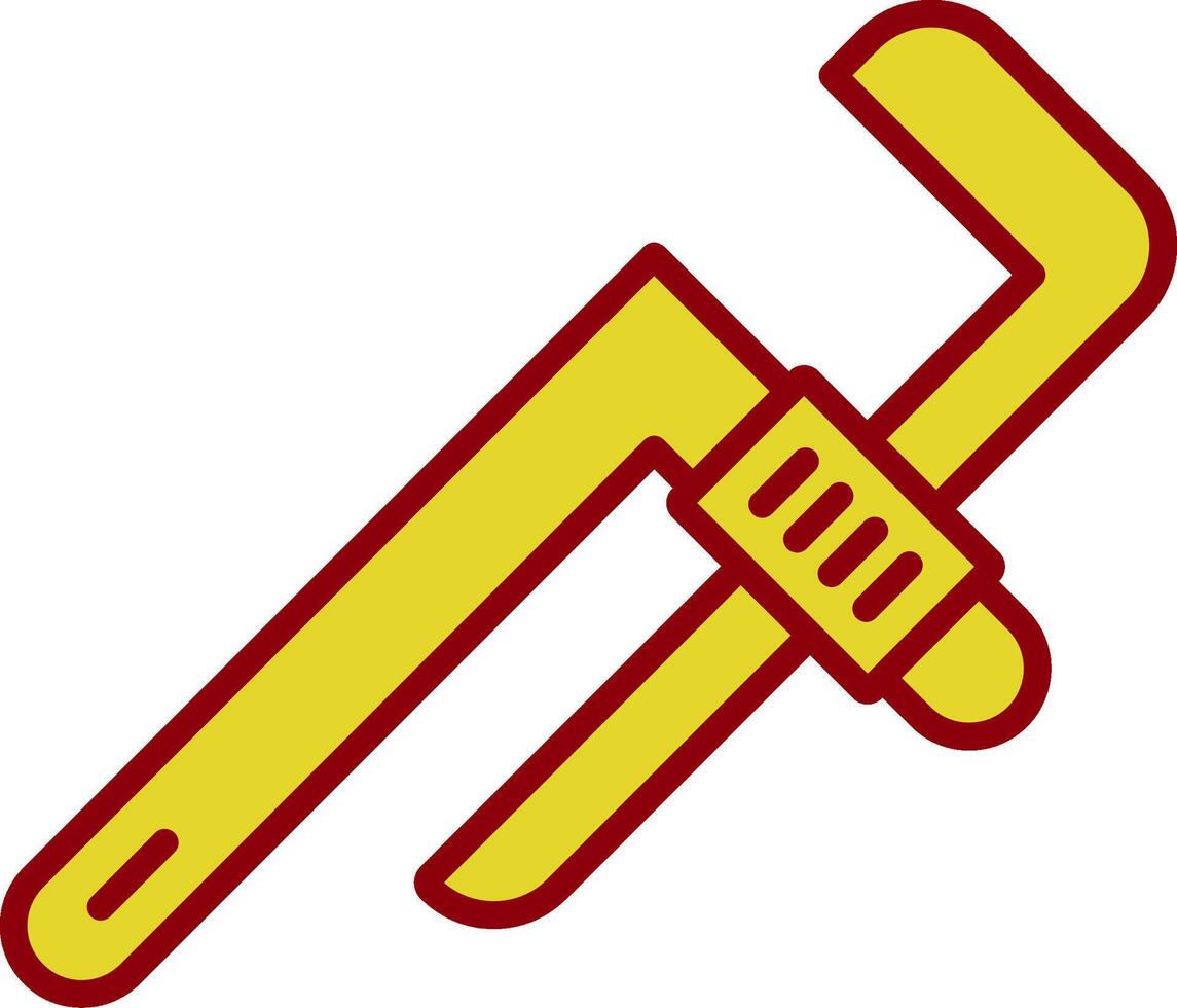 Pipe Wrench Vintage Icon Design vector