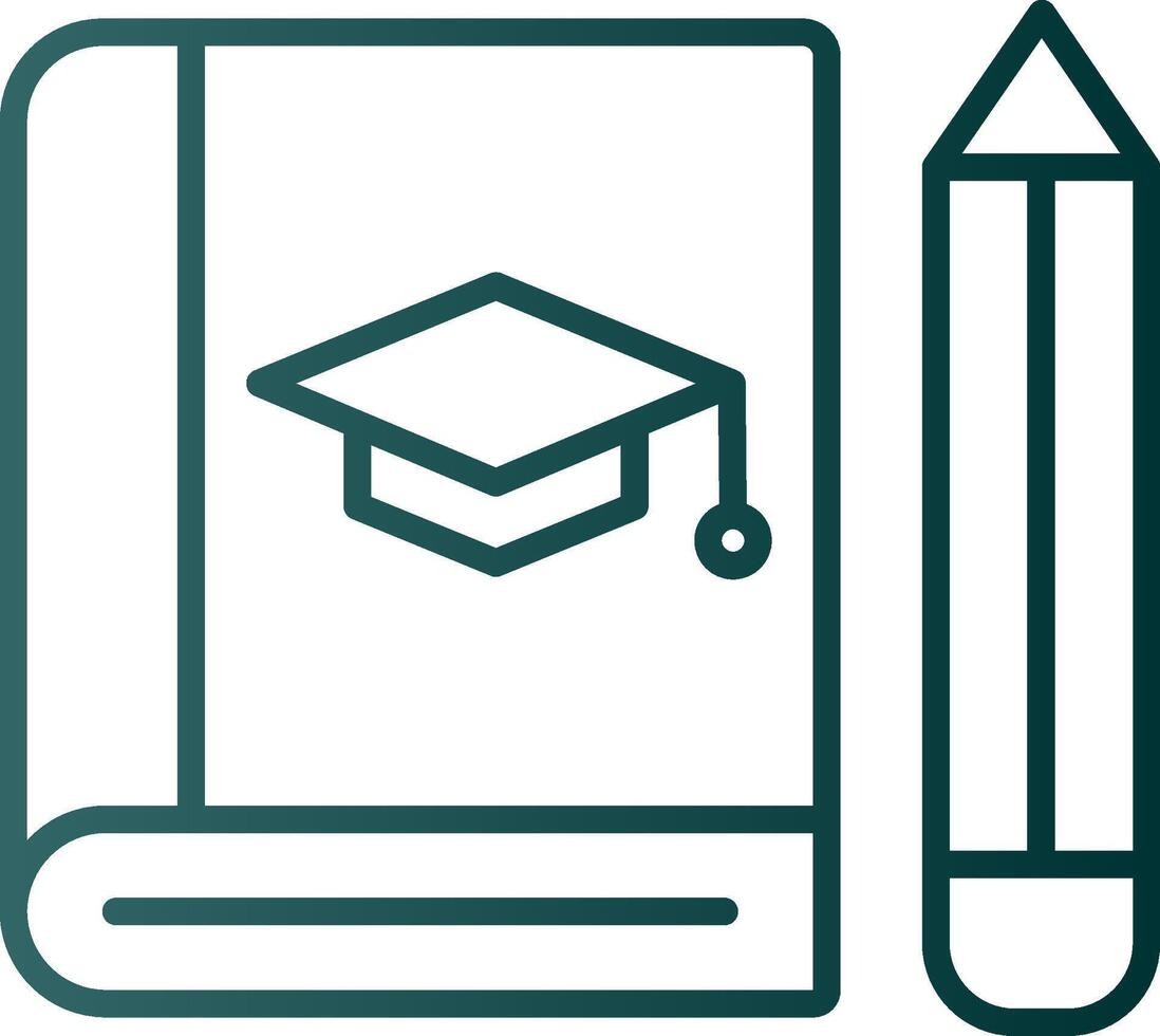 Treatise Line Gradient Icon vector