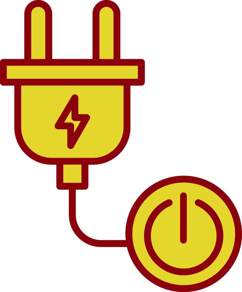 Power Button Vintage Icon Design vector