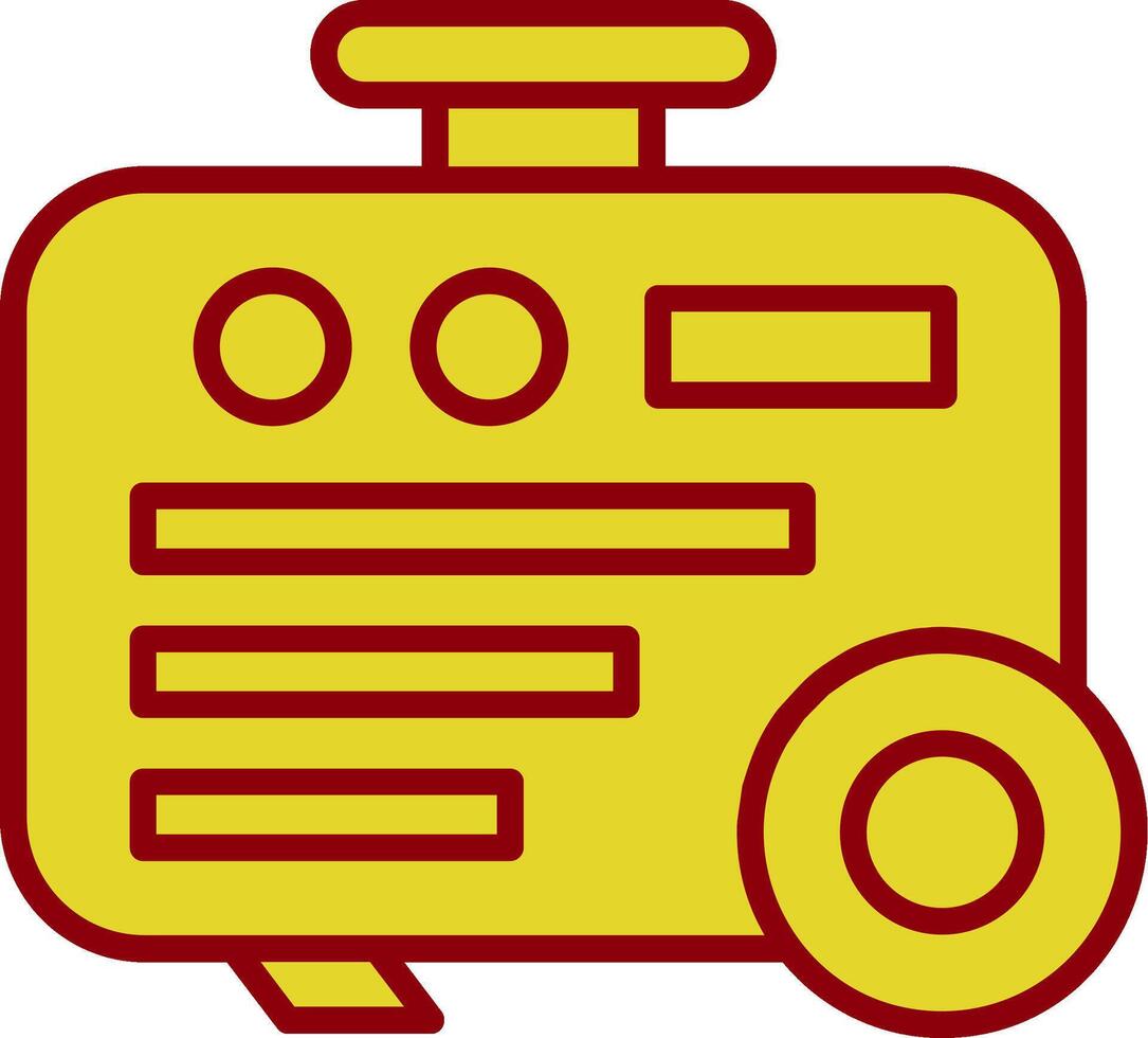 Electric Generator Vintage Icon Design vector