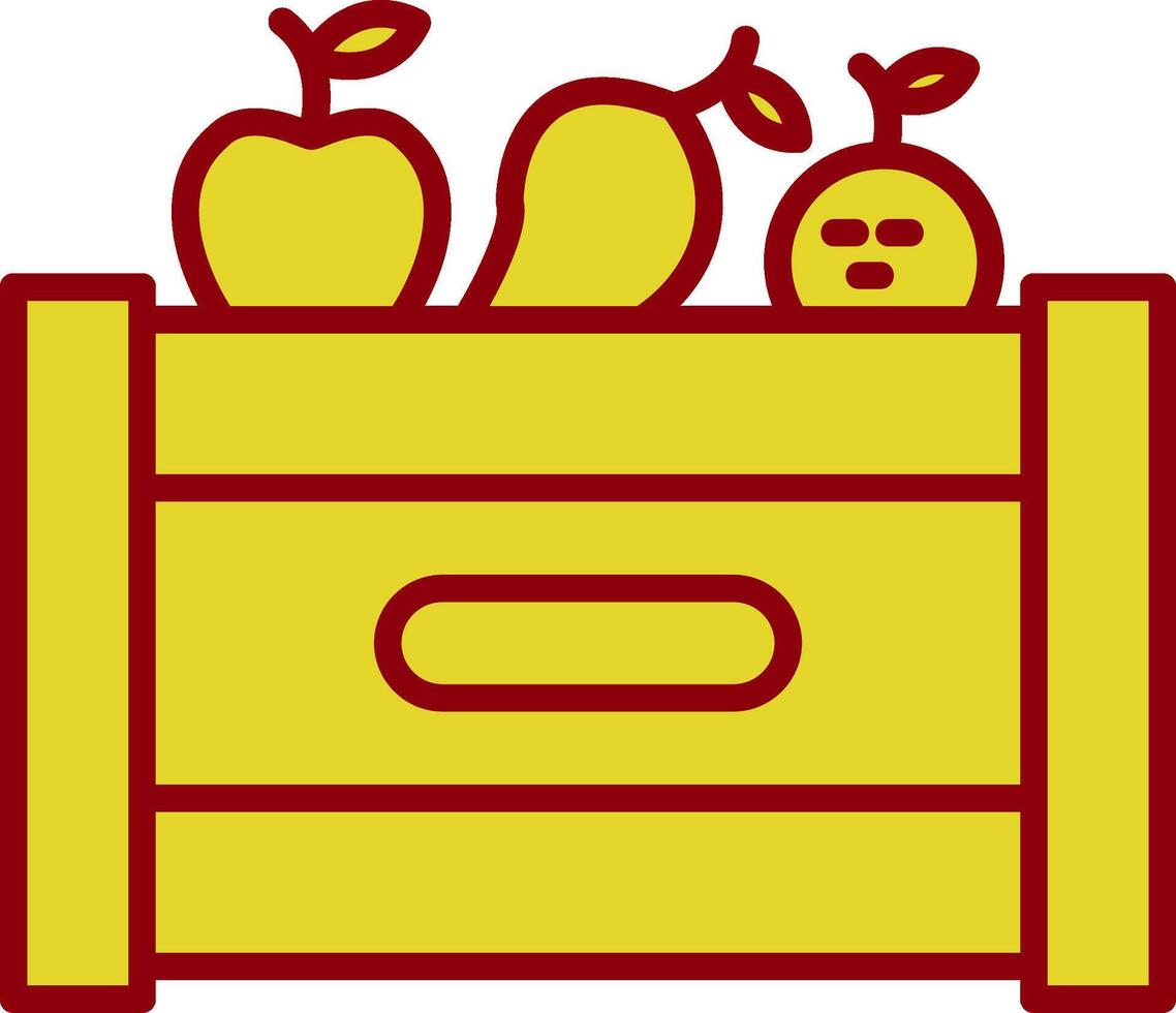 Fruit Box Vintage Icon Design vector