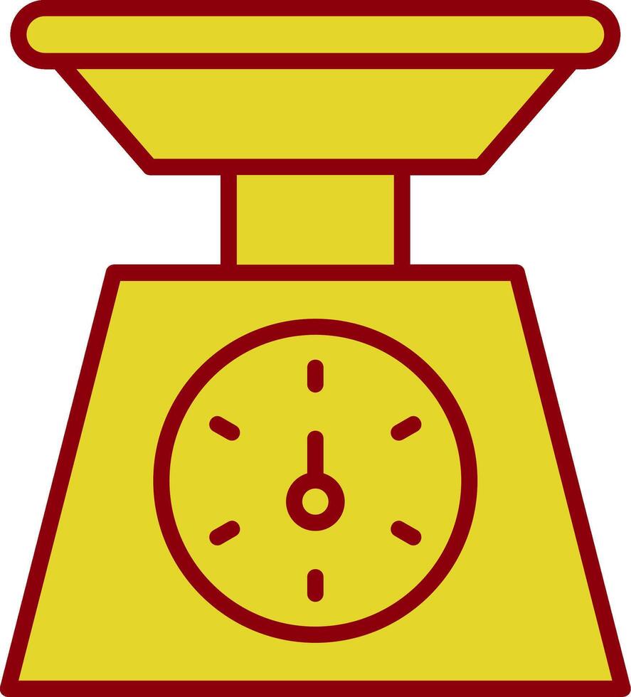 Weighing Machine Vintage Icon Design vector