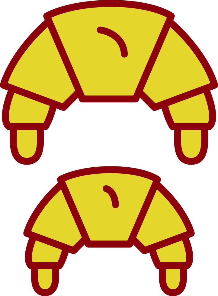 Croissant Vintage Icon Design vector