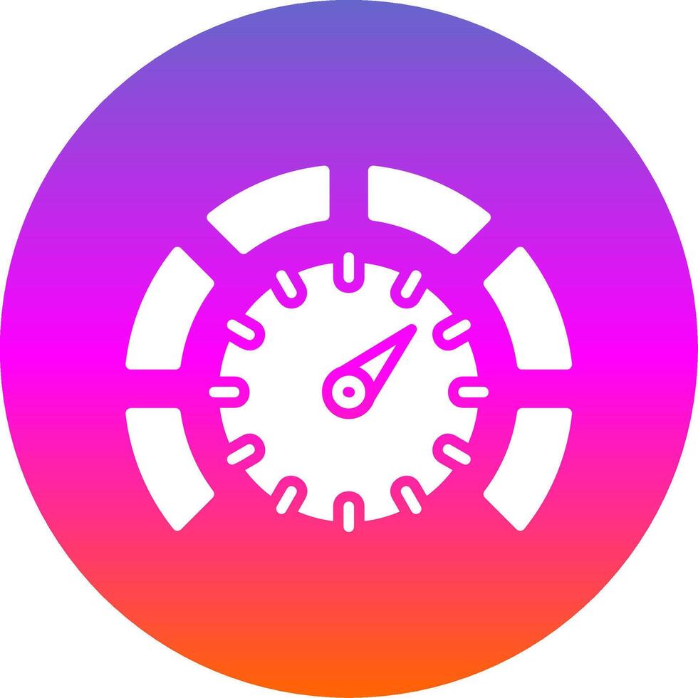 Thermostat Glyph Gradient Circle Icon Design vector