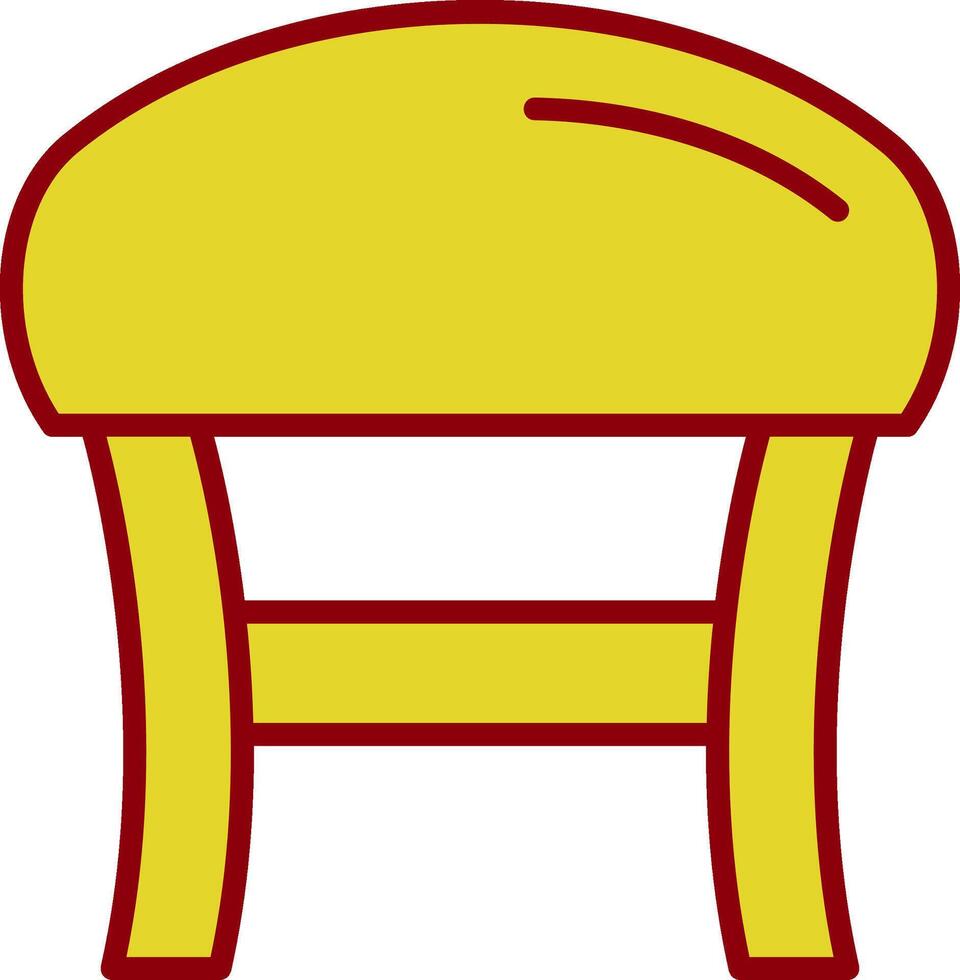 Stool Vintage Icon Design vector