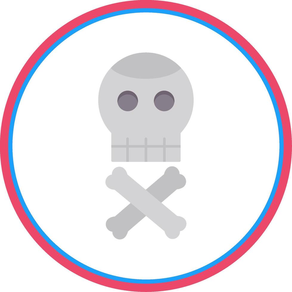 Danger Flat Circle Icon vector