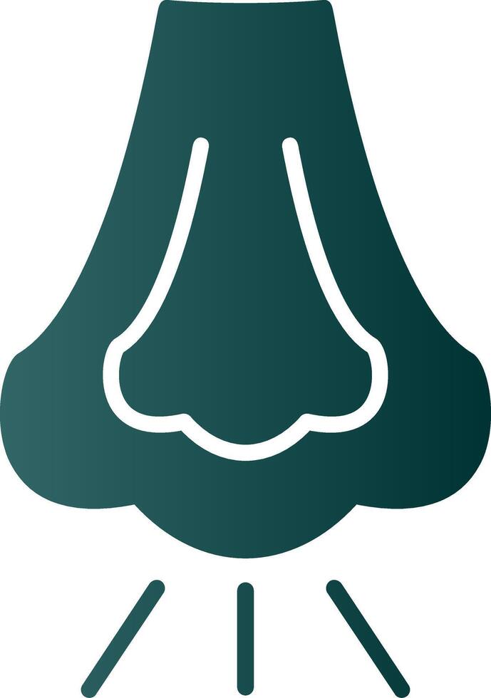 Rhinology Glyph Gradient Icon vector