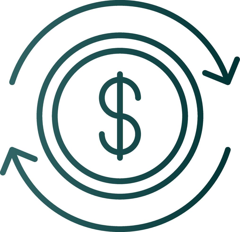 Business Continuity Line Gradient Icon vector