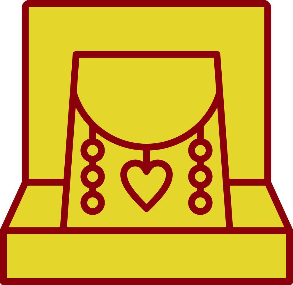 Necklace Vintage Icon Design vector