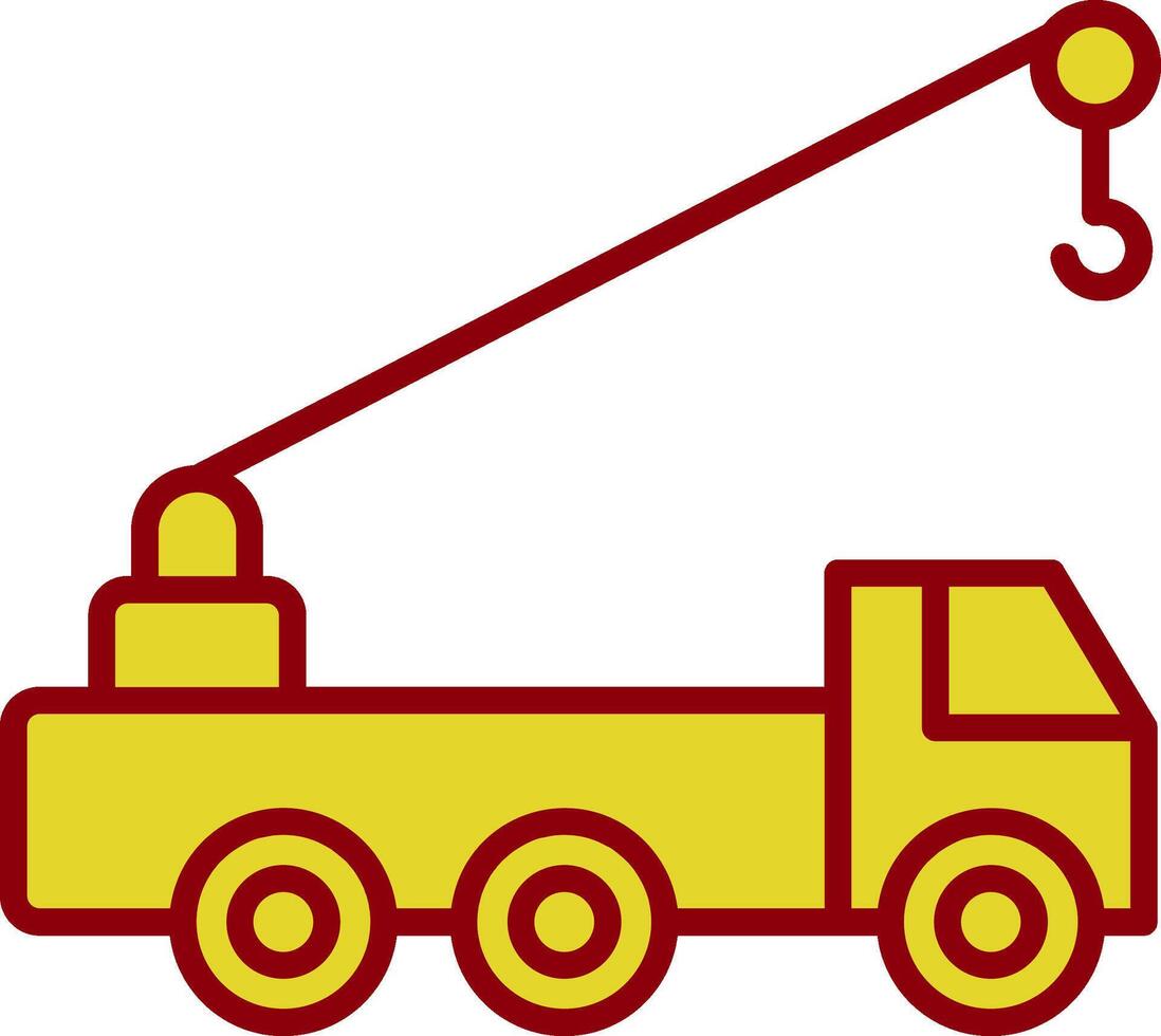 Crane Truck Vintage Icon Design vector