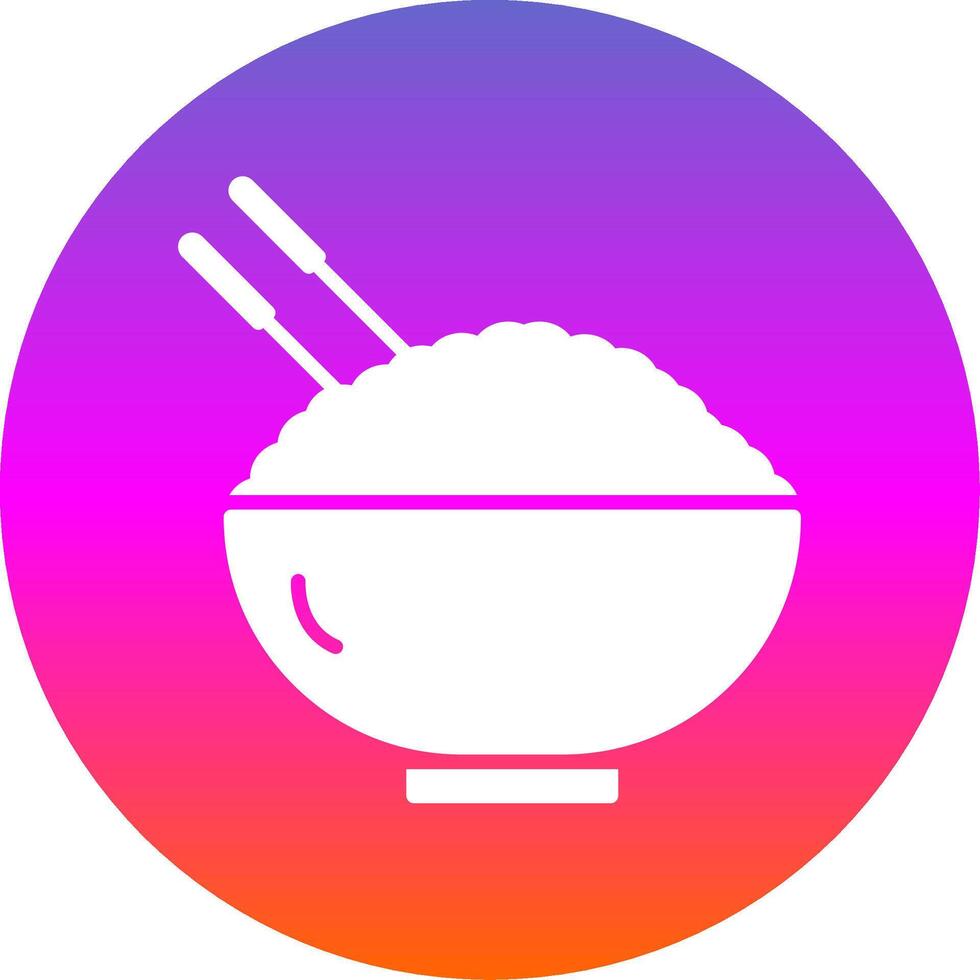 Chinese Food Glyph Gradient Circle Icon Design vector