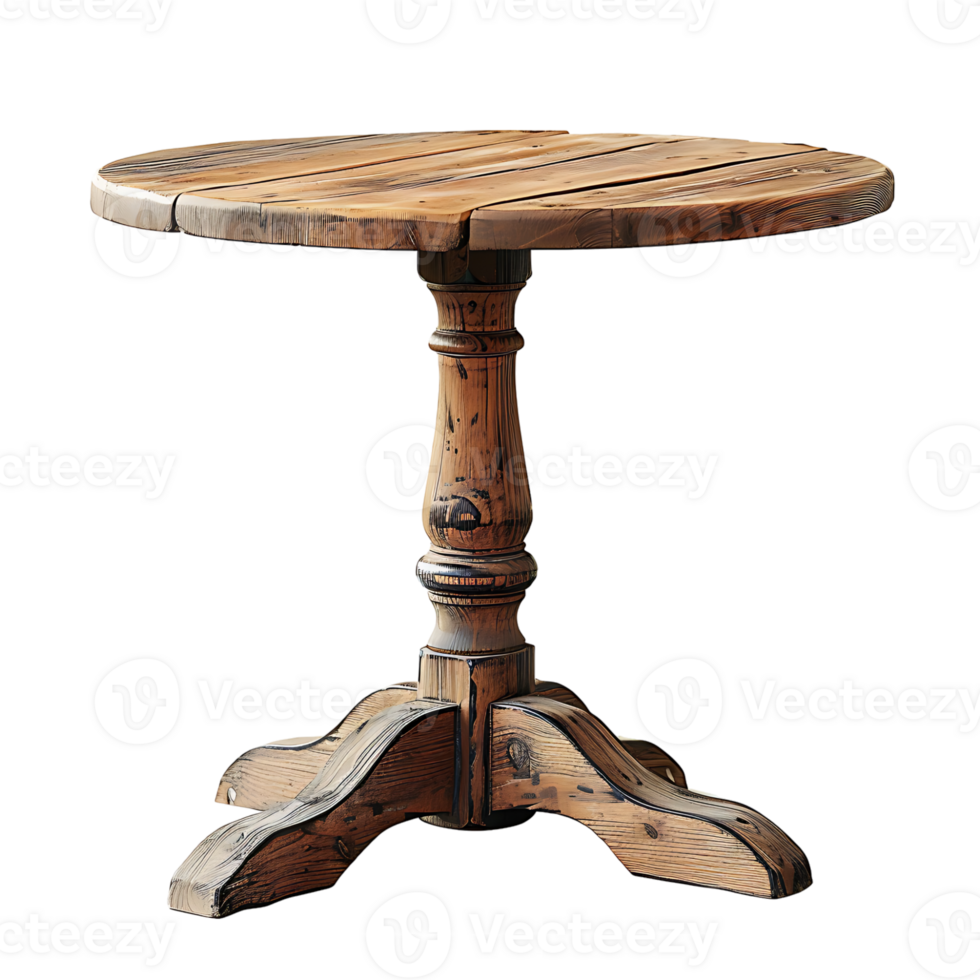 Cafe table on isolated transparent background png