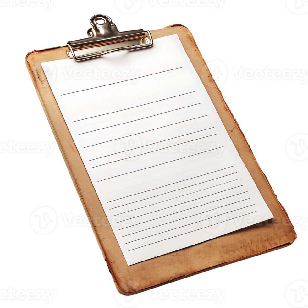 Clipboard on isolated transparent background png