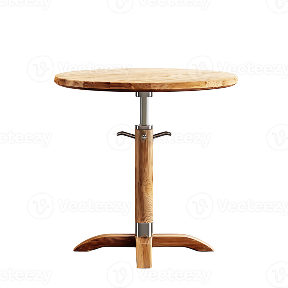 Cafe table on isolated transparent background png
