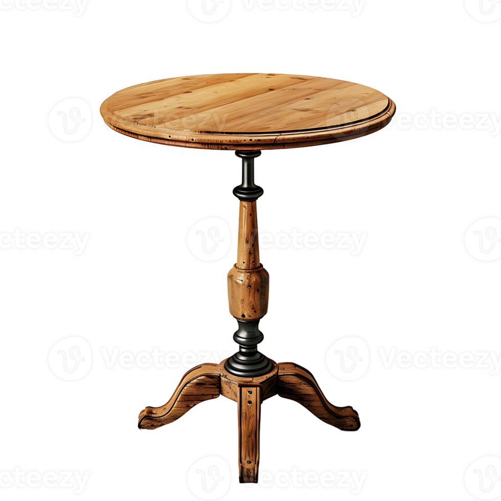 Cafe table on isolated transparent background png