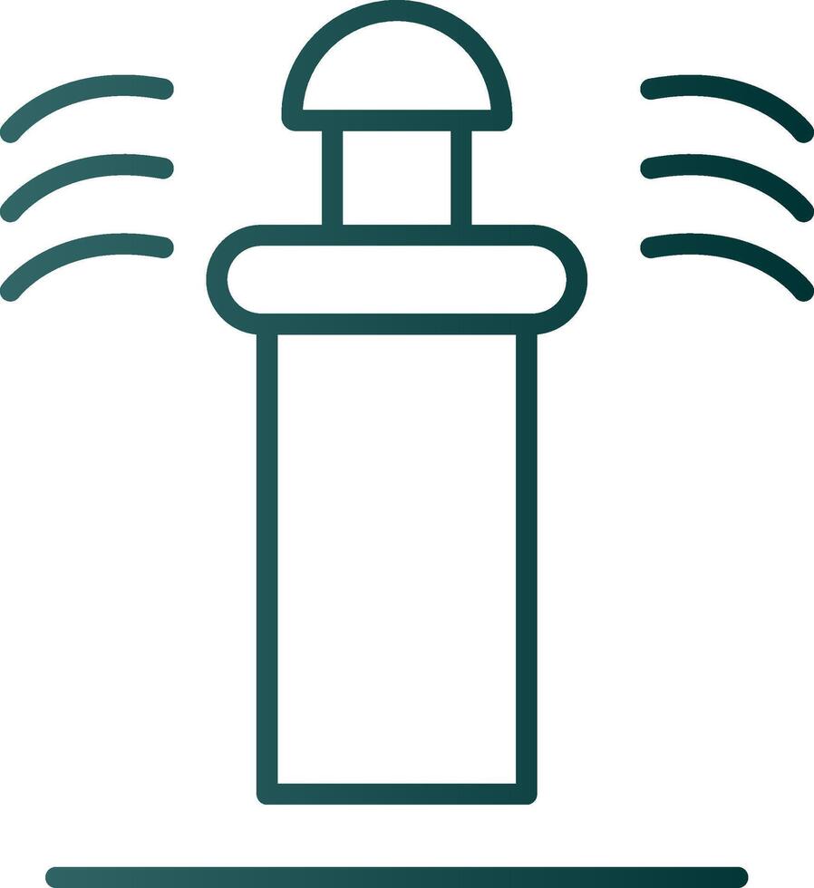Sprinkler Line Gradient Icon vector