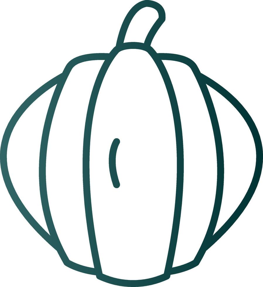 Pumpkin Line Gradient Icon vector