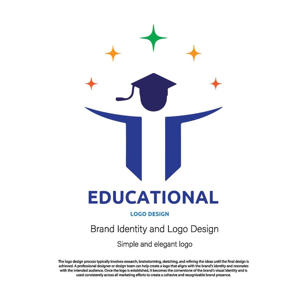 Teaching, education, and study logo design for graphic designer or web developer vector