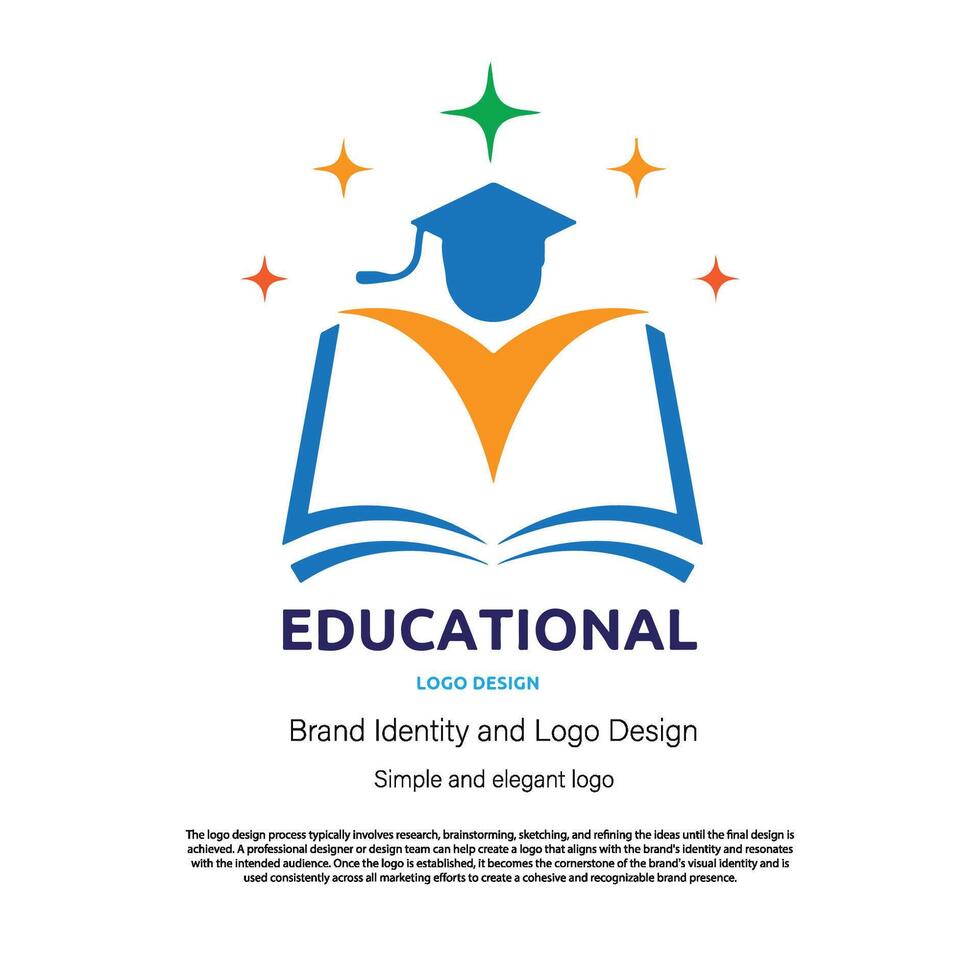 Teaching, education, and study logo design for graphic designer or web developer vector