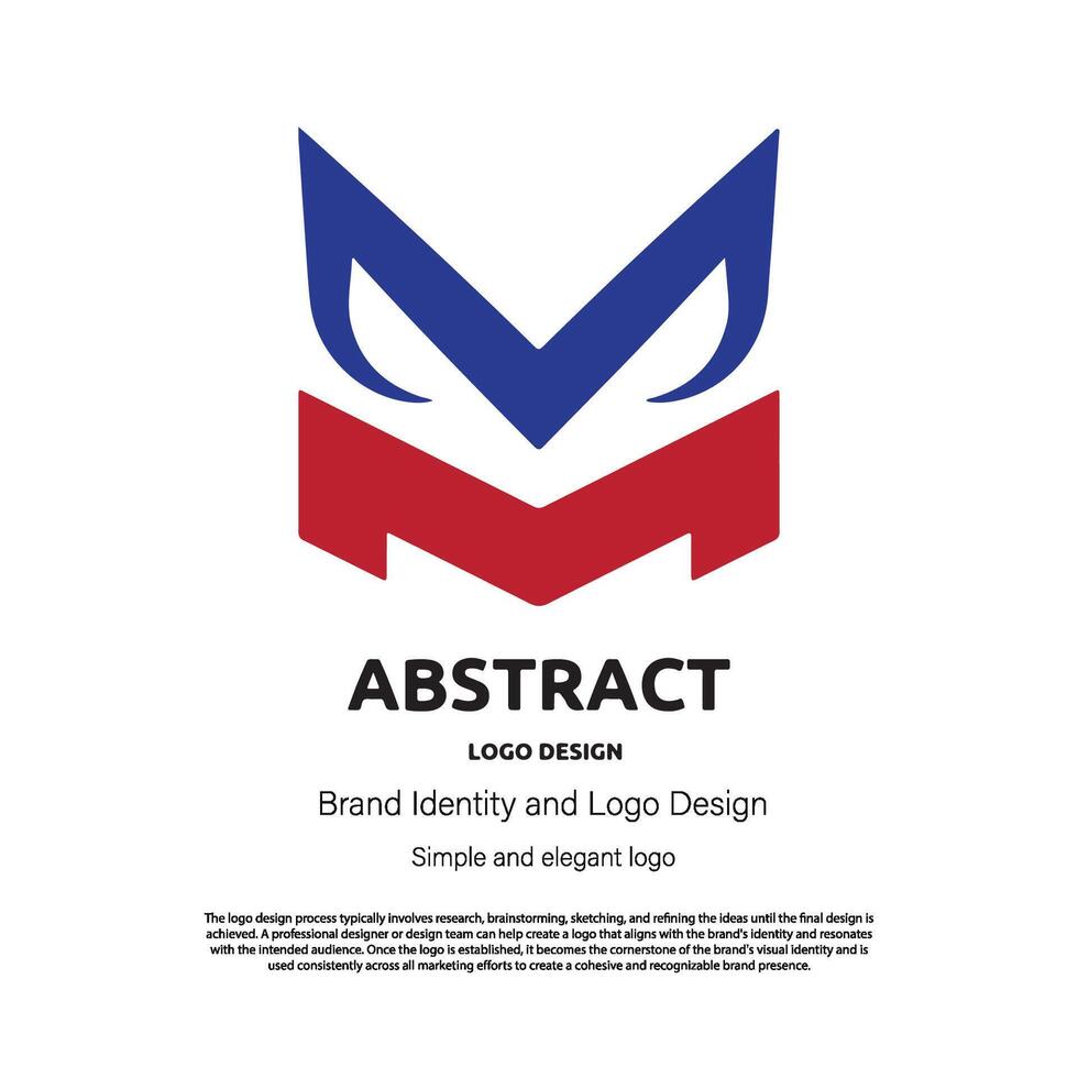 abstract minimalist logo design for brand or company vector