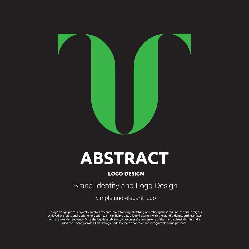 abstract minimalist logo design for brand or company vector