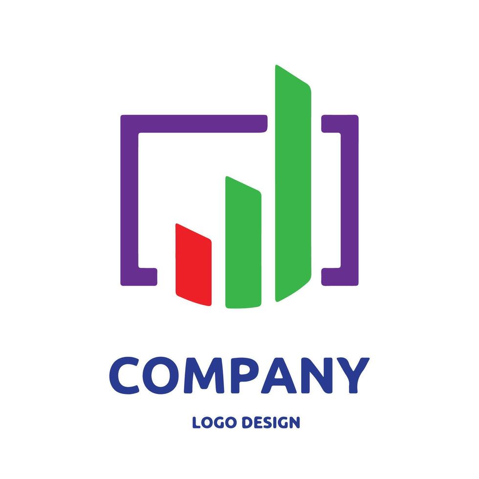 inversión y comercio logo diseño para gráfico diseñador o web desarrollador vector
