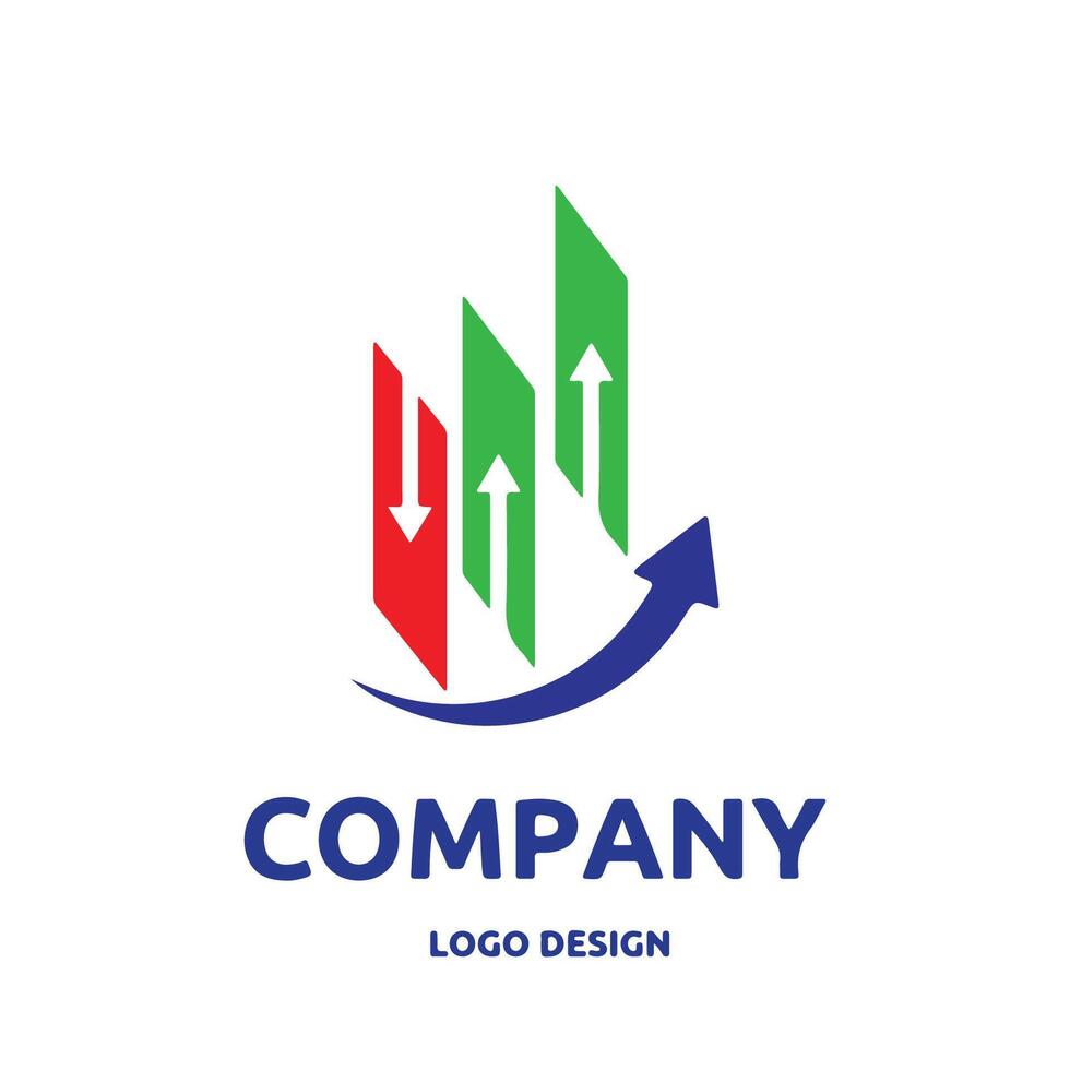 inversión y comercio logo diseño para gráfico diseñador o web desarrollador vector