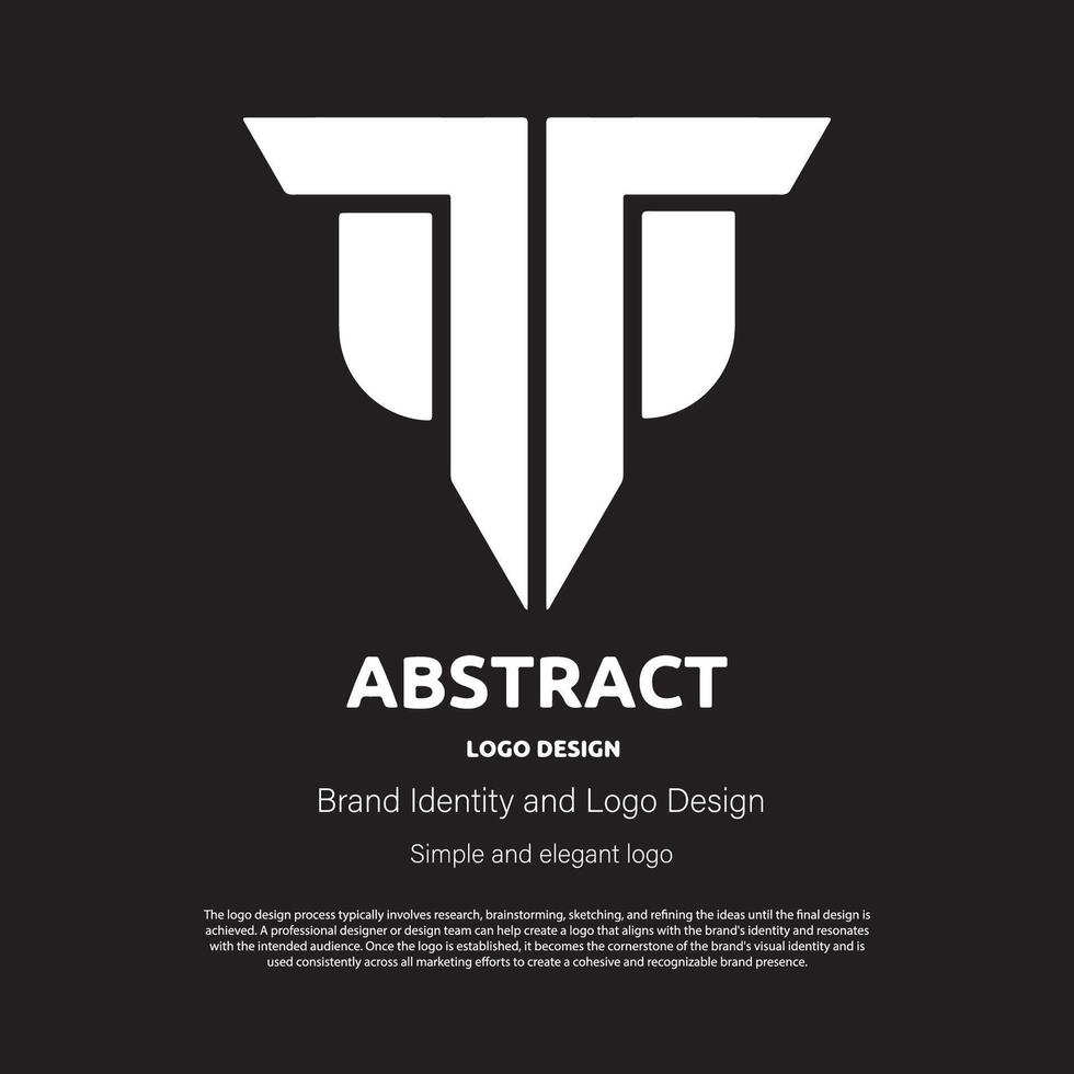 abstract minimalist logo design for brand or company vector