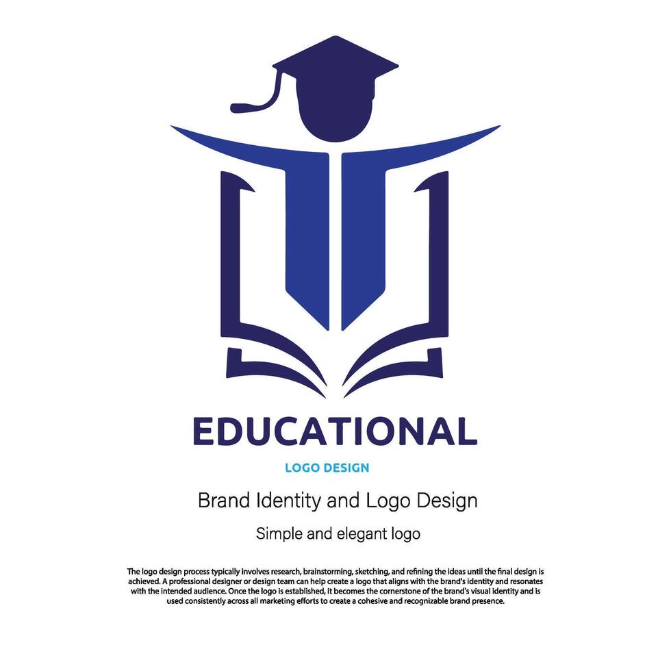 Teaching, education, and study logo design for graphic designer or web developer vector