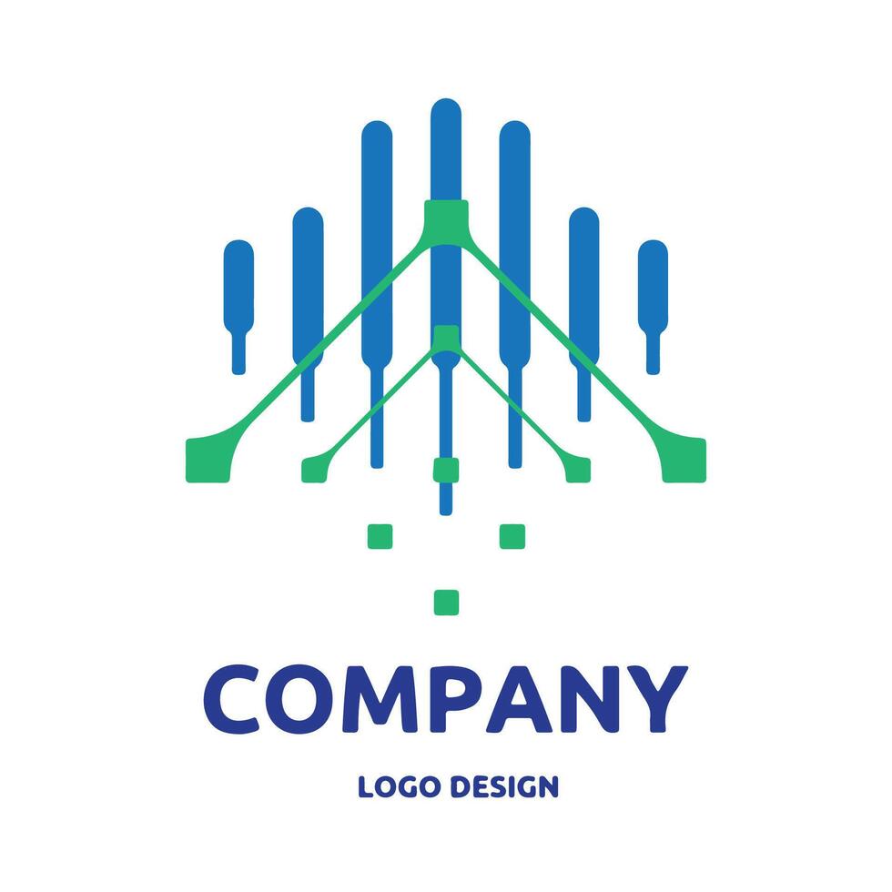 inversión y comercio logo diseño para gráfico diseñador o web desarrollador vector