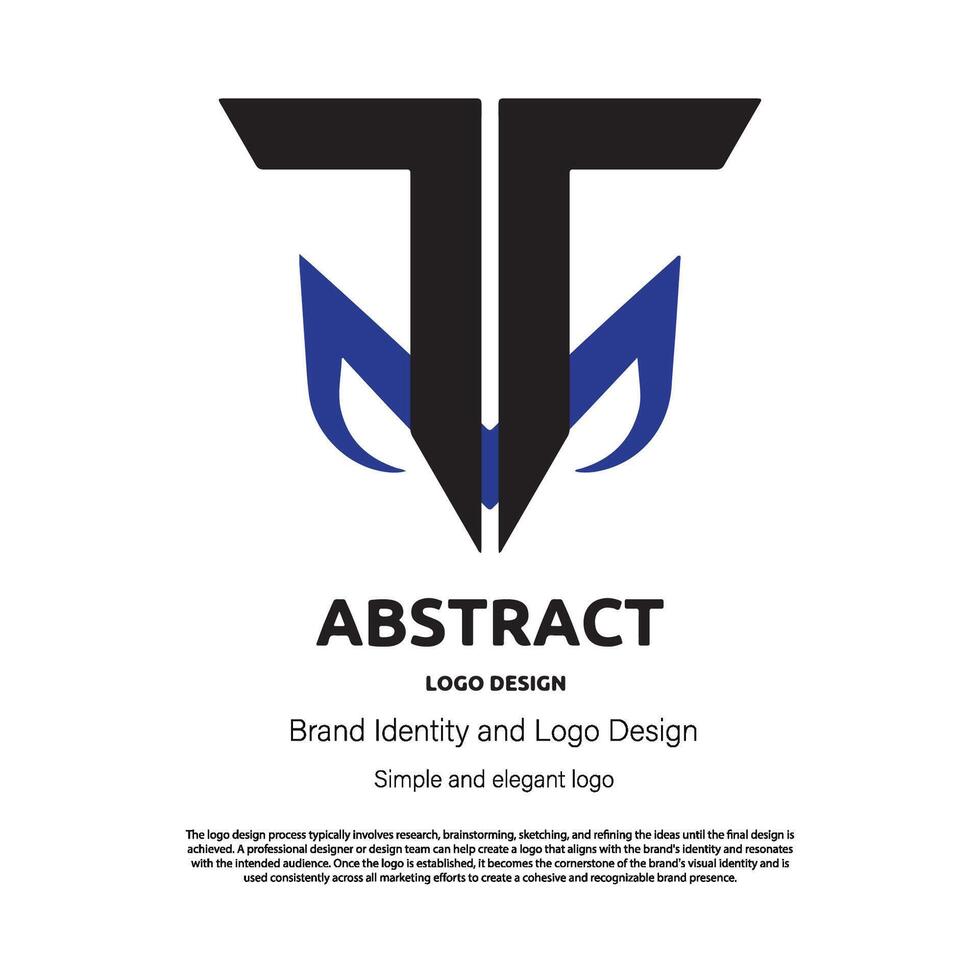 abstract minimalist logo design for brand or company vector